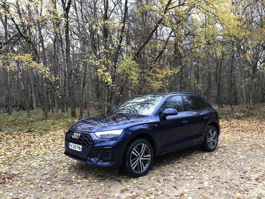 Audi Q5 2016 40 TDI S line Quattro vue de trois quarts avant sur route