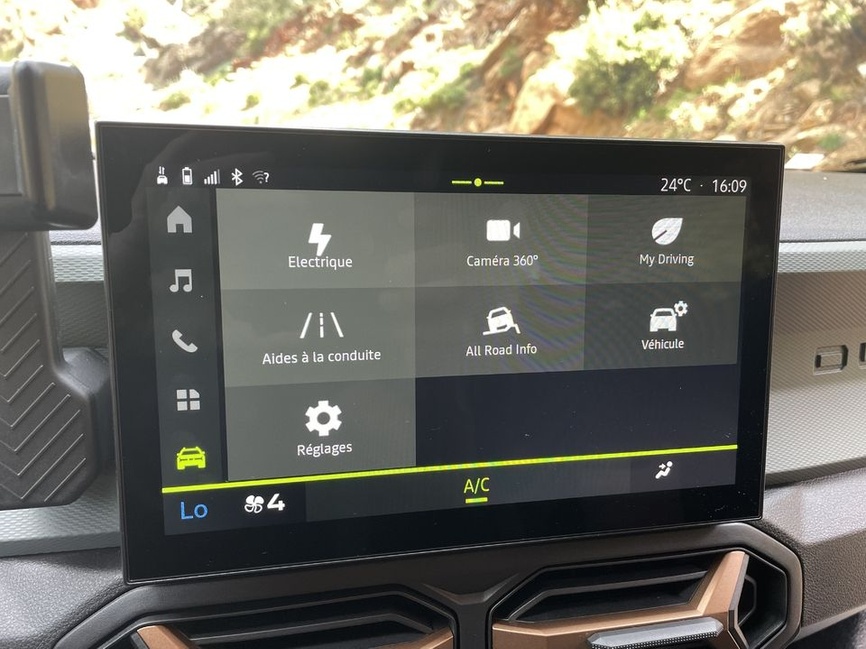 Dacia Duster 2024 - Sélecteur de mode de conduite 4x4